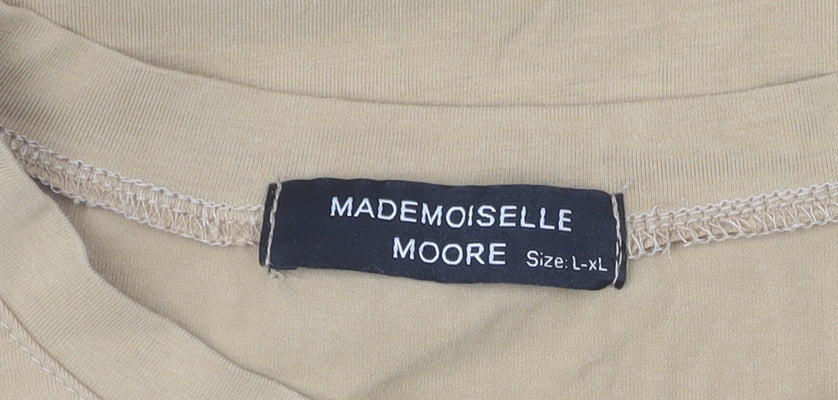 Mademoiselle Moore Beige Women's T-Shirt L