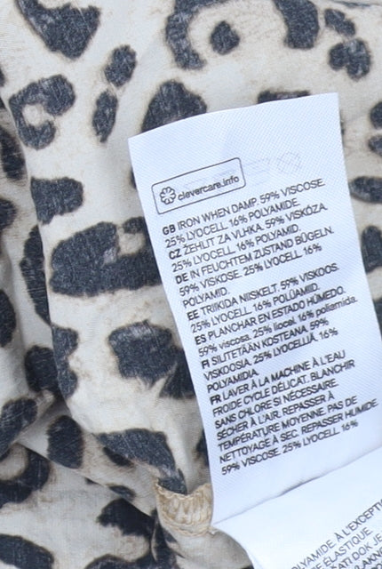 Women's Multicoloured Animal Print Dress L