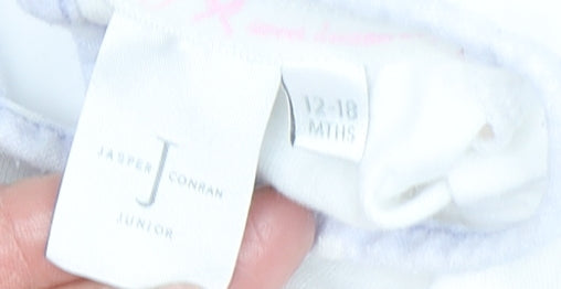 Jasper Conran White T-Shirt, Unisex 12-18 Months, Graphic Print