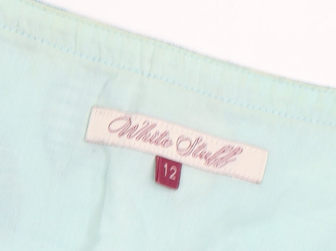 White Stuff Women's A-Line Skirt, 12, Geometric Blue