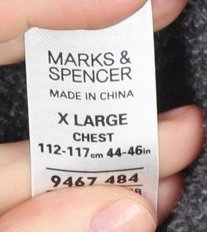 Marks and Spencer Men’s Grey XL Full Zip Jacket