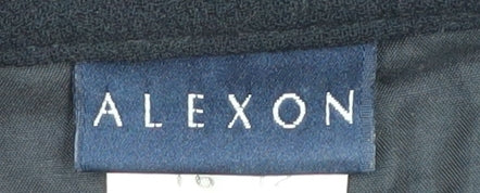 Alexon Women's Black Midi Straight Wool Skirt - Size 16