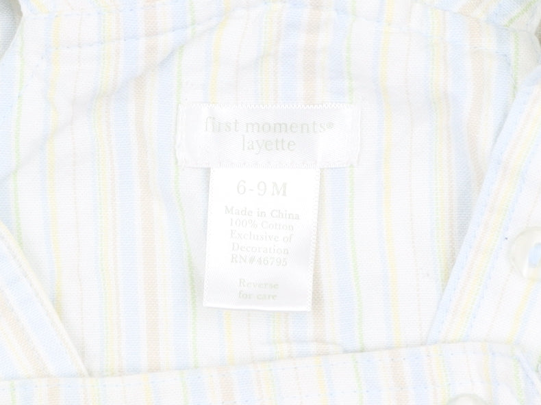 First Moments Layette Dungaree, Unisex 6-9 Months, Multicoloured