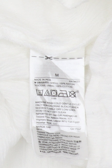 GAP Women's White Peasant Midi Skirt M