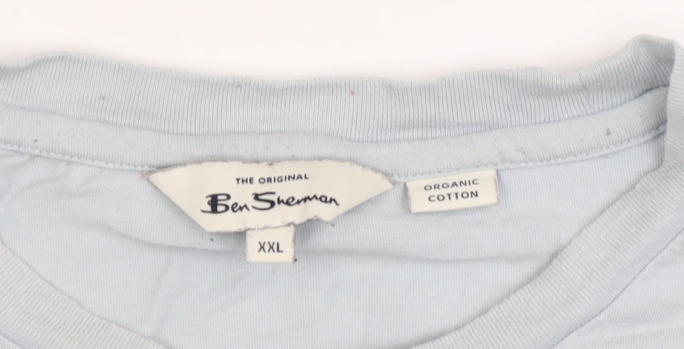 Ben Sherman Men's Blue Cotton Jersey T-Shirt Size 2XL