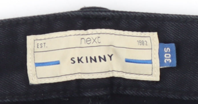 Next Men's Black Skinny Denim Jeans Size 30S