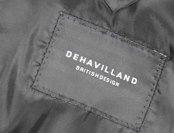Dehavilland Men's Black Suit Jacket 42L Regular Fit