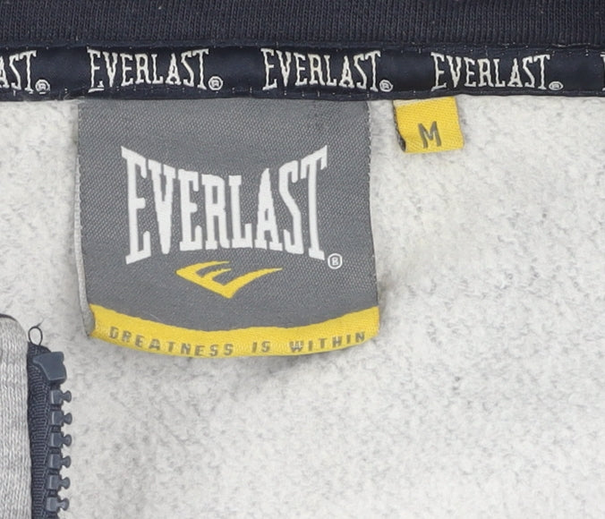 Everlast Men's Grey Full Zip Hoodie - Size M