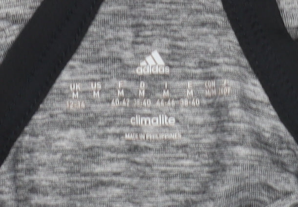 Adidas Women's Grey Racerback Tank Top Size 12