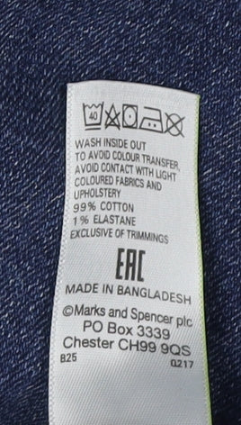 Marks and Spencer Women's Blue Skinny Jeans Size 10
