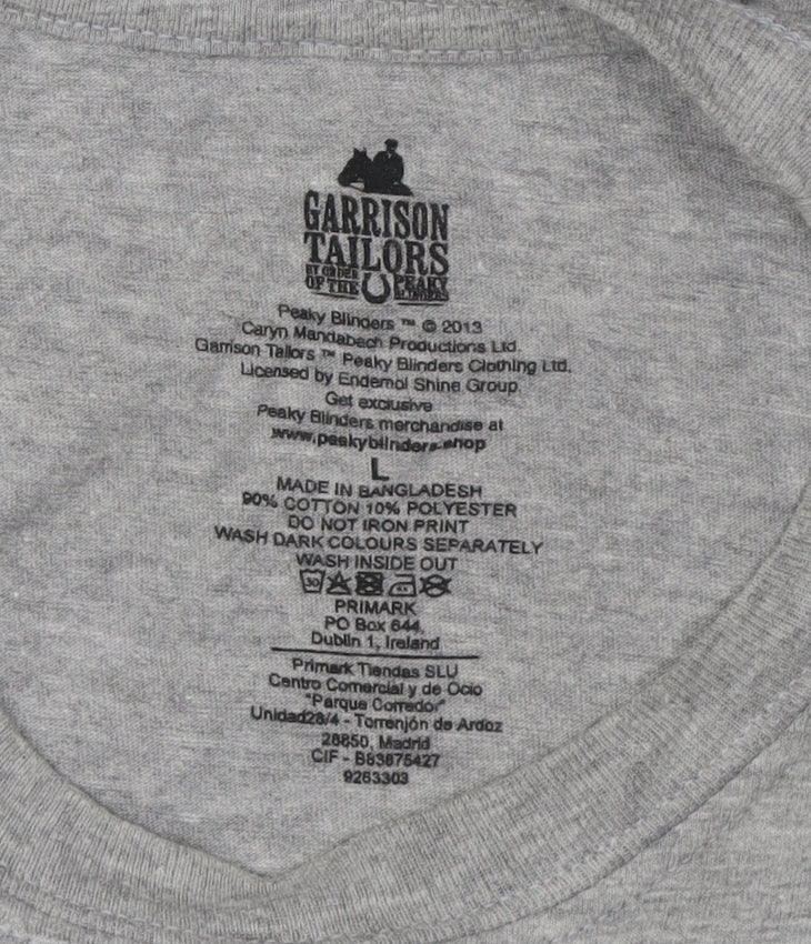 Primark Men’s Grey Peaky Blinders T-Shirt, Size L