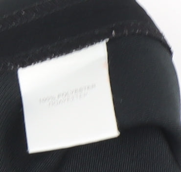 River Island Women's Black Wide-Leg Trousers Size 12