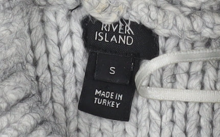 River Island Women's Grey Roll Neck Jumper S
