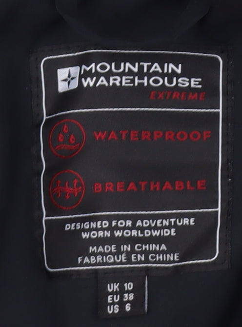 Mountain Warehouse Men's Black Hooded Waterproof Jacket M