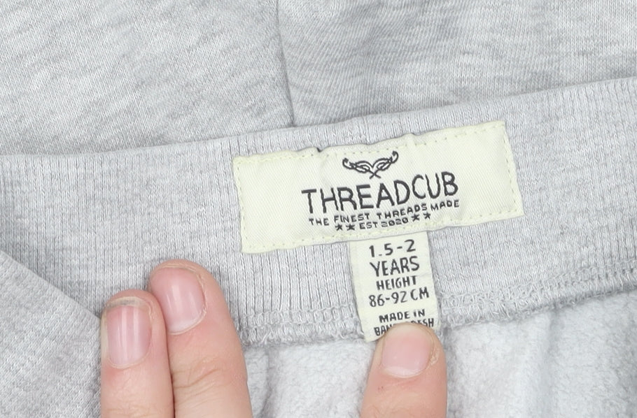 Threadcub Boys Grey Jogger Trousers - 2 Years