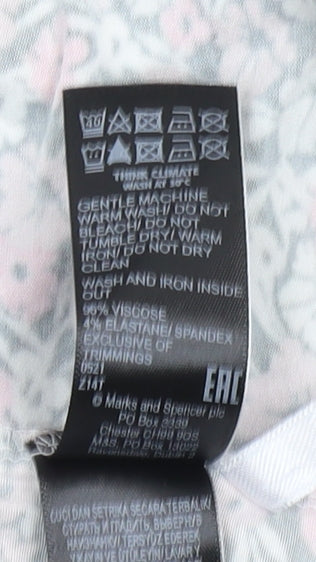 Marks and Spencer Women's Multicoloured Floral Shift Dress Size 20