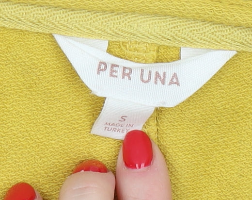 Marks and Spencer Women's Yellow T-Shirt, Small