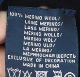 Polo Ralph Lauren Men's Black Wool Pullover Jumper L