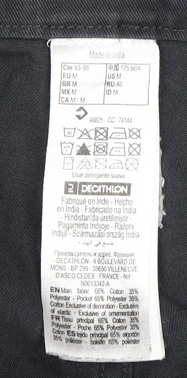 Decathlon Men's Black Cargo Trousers M