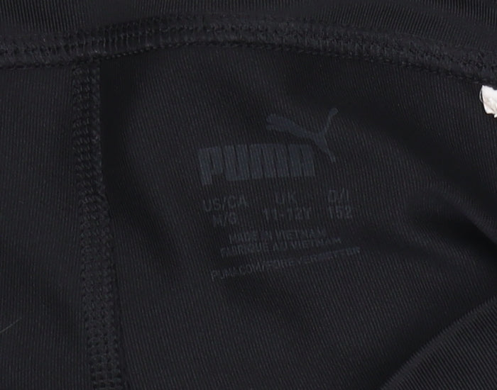 Puma Girls Black Leggings 11-12 Years - Activewear Essential