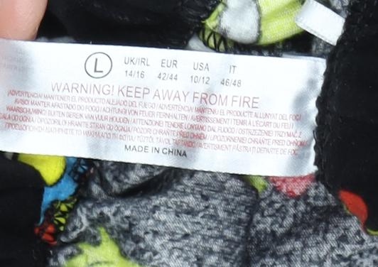 Black Simpsons Mens Pyjama Set L - Cartoon Print