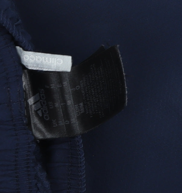 Adidas Men's Blue Full Zip Hoodie - Size M - Sportswear