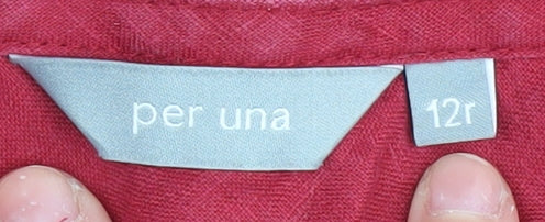 Marks and Spencer Women's Red Long Skirt Size 12