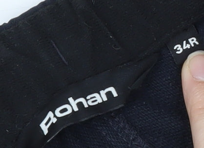 Rohan Men's Black Jogger Trousers, Size L, Water Resistant