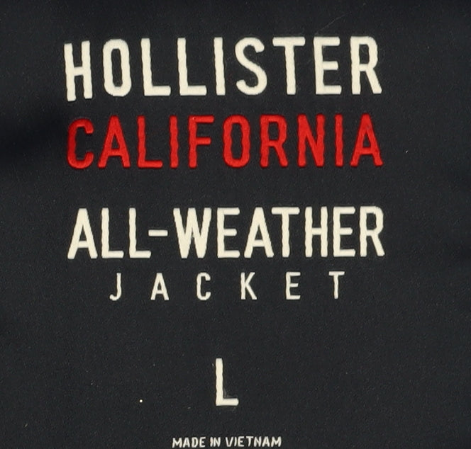 Hollister Blue Men's Hooded Jacket L Casual