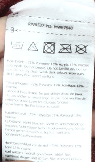 Regatta Women's Red Pullover Hoodie Size 16