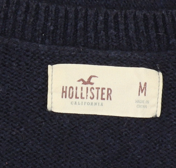 Hollister Women's Black Pullover Jumper M, V-Neck