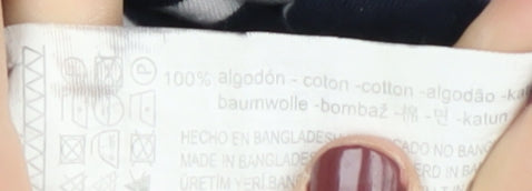 Pull & Bear Unisex Blue Striped T-Shirt Size M