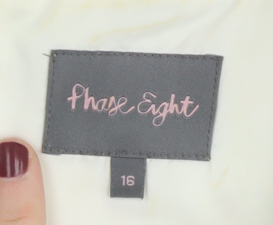 Phase Eight Women's Multicolour Floral Sheath Dress Size 16