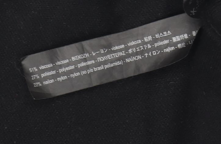 Zara Women’s Black Flare Skirt M Viscose Knit