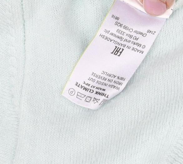Marks and Spencer Women's Green Acrylic Jumper - Size 16