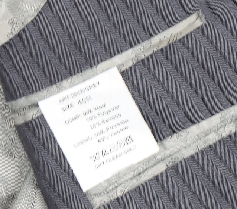 Steel & Jelly Men’s Grey Striped Blazer 40R