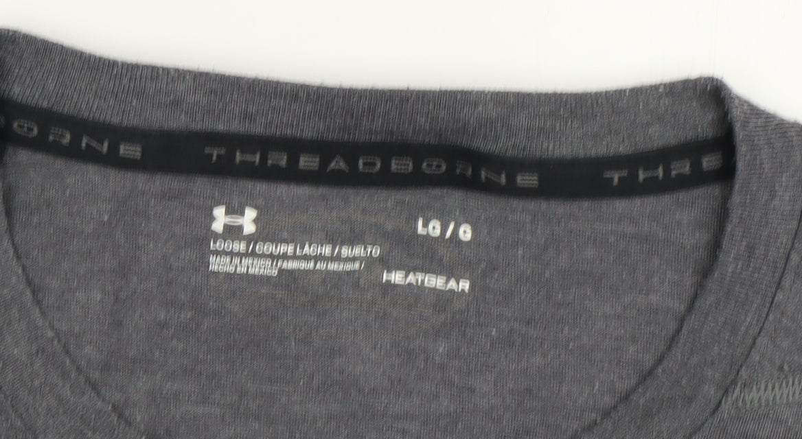 Under Armour Men's Grey Sleeveless T-Shirt L