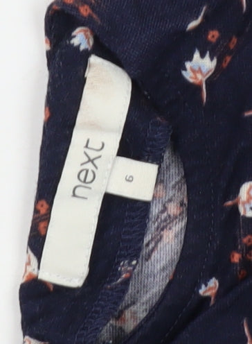 Next Women's Blue Size 6 Floral Dress