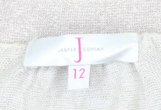 Jasper Conran Women's Ivory V-Neck Cardigan Size 12