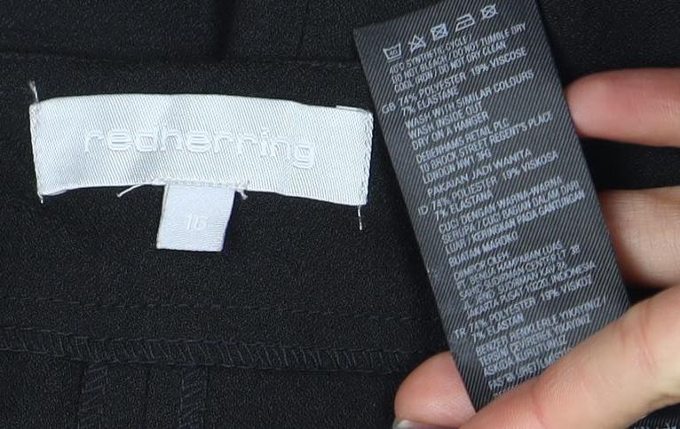 Regenerative Women's Black Pinafore Dress Size 16