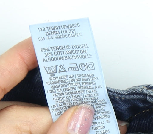 Marks and Spencer Blue Denim Long Skirt Size 14