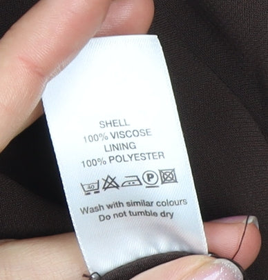 Wallis Women's Brown A-Line Long Skirt Size 14