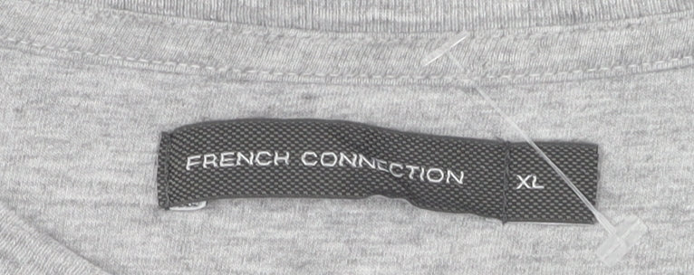 French Connection Men's Grey XL Striped T-Shirt