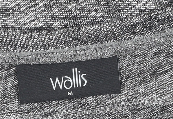 Wallis Women's Grey Knit Blouse, M, 3/4 Sleeve