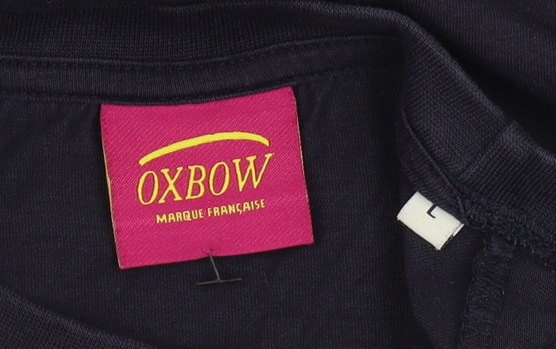 Oxbow Men's Blue Graphic T-Shirt L - Logo Print