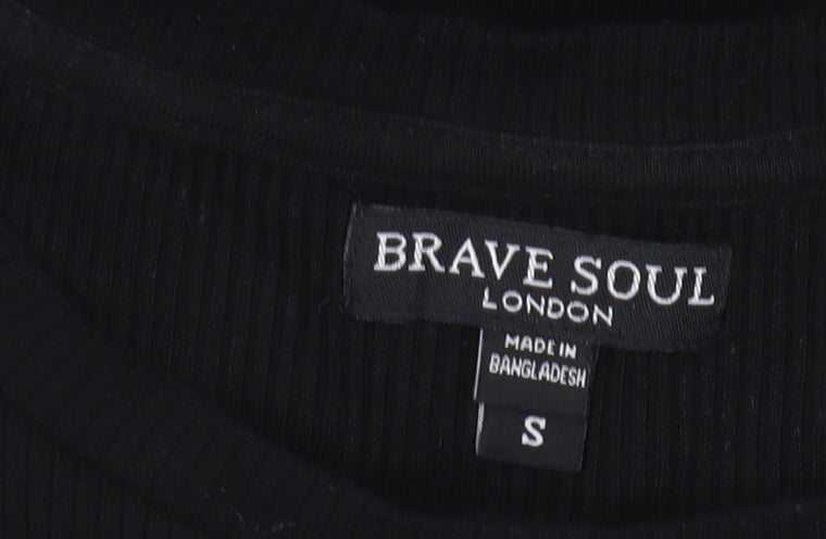 Brave Soul Women's Black Bodycon Dress - Size S