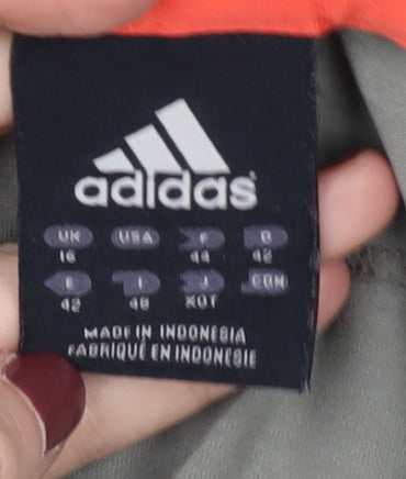 Adidas Women's Green V-Neck T-Shirt L