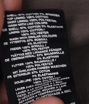 H&M Women's Brown A-Line Dress Size 8