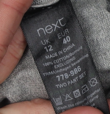 Next Women's Grey Deer Jumper UK 12 Casual