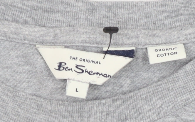 Ben Sherman Men's Grey Cotton T-shirt Size Large